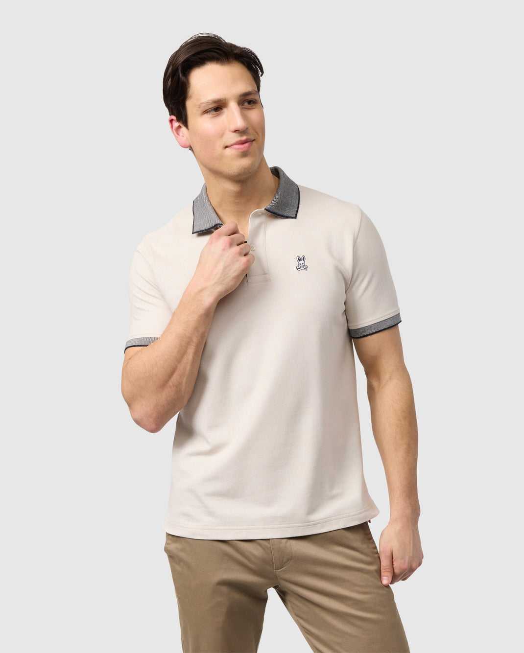 Polos Psycho Bunny Southport Pique Polo Shirt Beige Homme | OWX-59661477